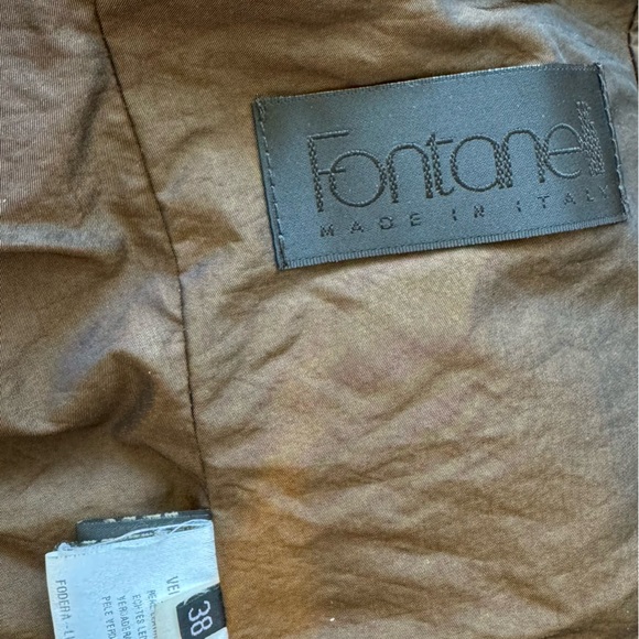 Fontanelli Leather Winter Jacket Women's Sz. Eur 38 - Picture 8 of 11